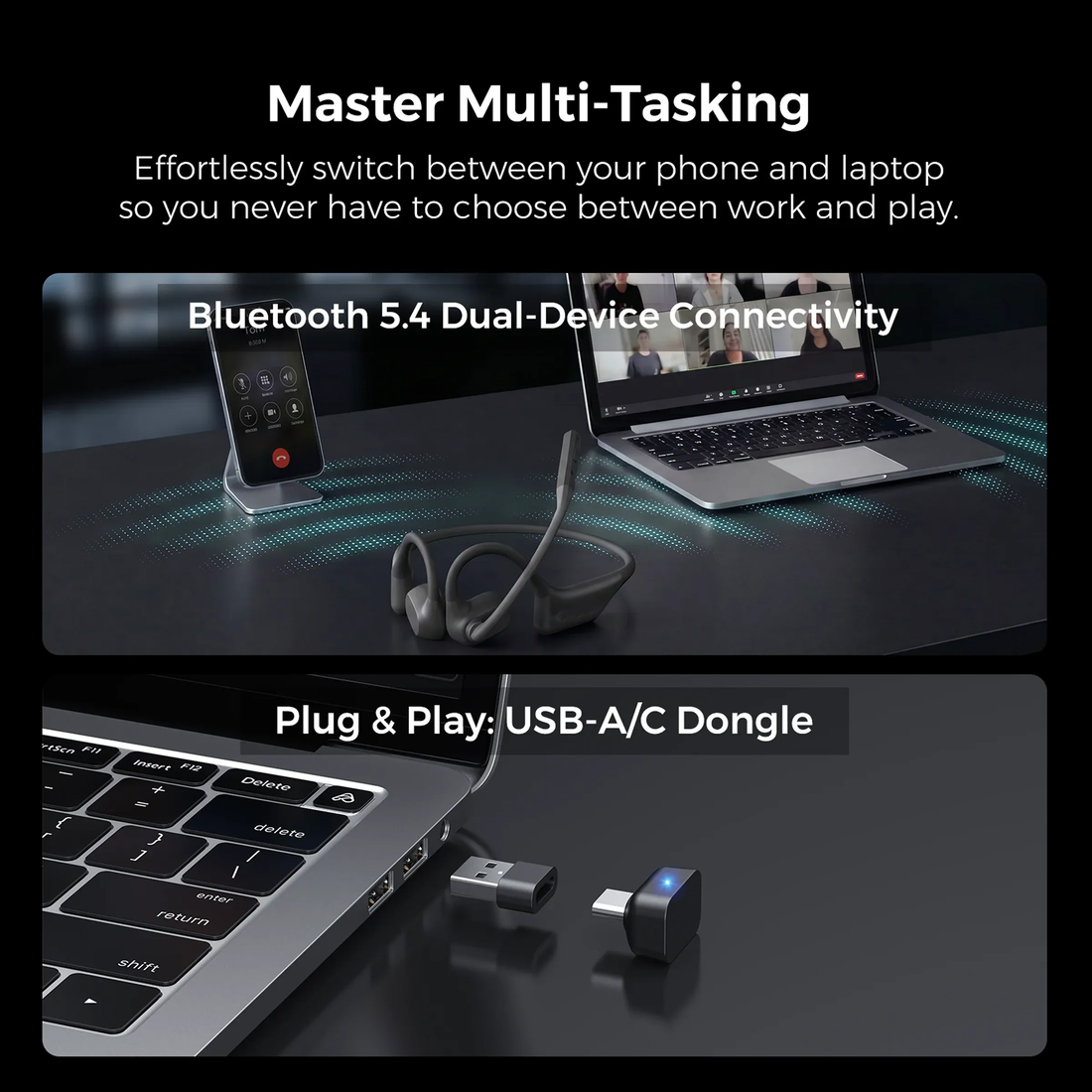 Open-Ear Bluetooth Headset